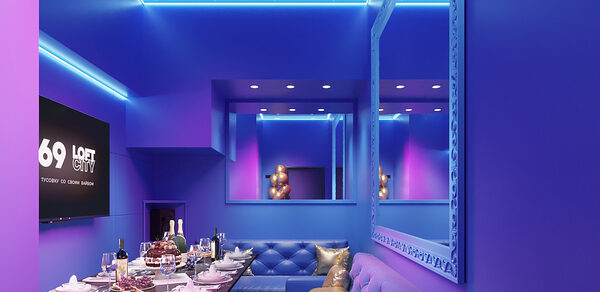 Лофт-центр Б69. Зал Индиго с верандой на крыше