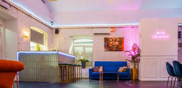 Уютный лофт с отдельным входом и внутренним двором с барбекю