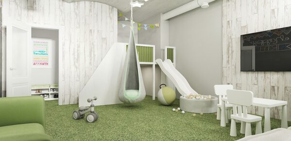 Светлый лофт с детской зоной