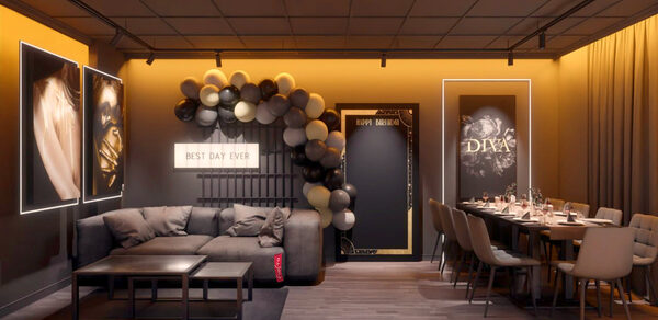 Оникс. Стилизованный лофт-зал