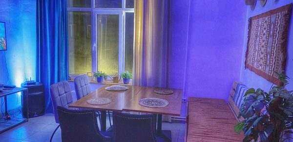 Двухуровневый лофт с растениями