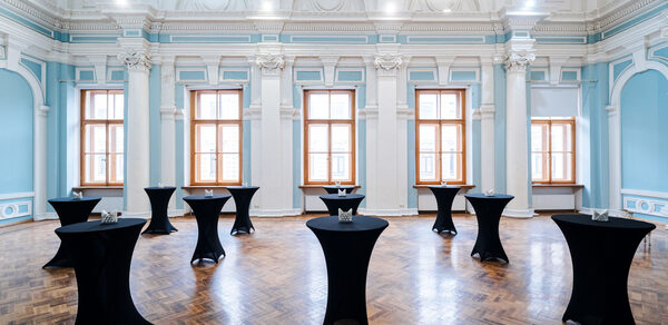 Светлый зал в классическом стиле