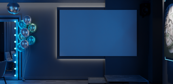 Детройт. Яркий лофт в синих тонах