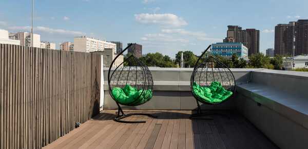 Атмосферное лофт-пространство с выходом на веранду