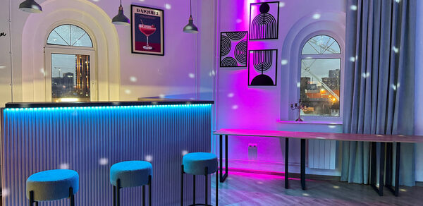 Уютное светлое пространство круглой формы