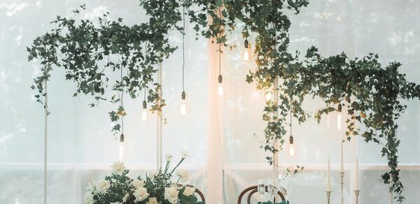 Белоснежный банкетный зал в Усадьбе Лесной Берег