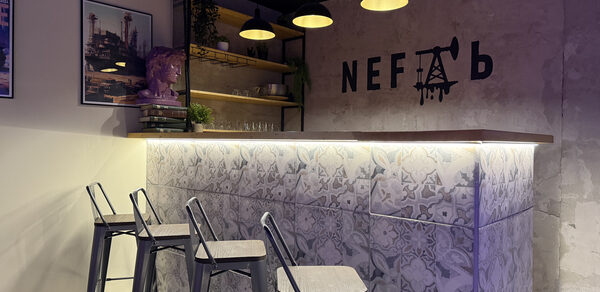 Просторный лофт с барной стойкой