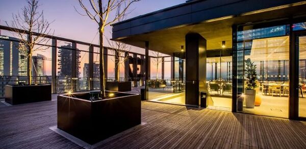 Rooftop venue in the Isola district