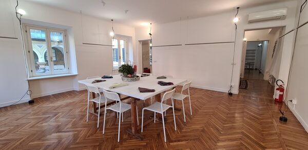 A showroom in central Milan