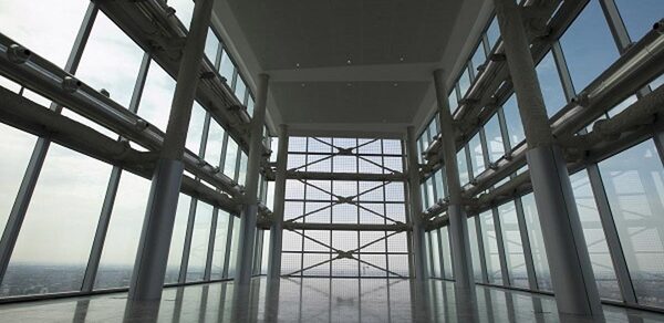 Skyscraper and panoramic terrace