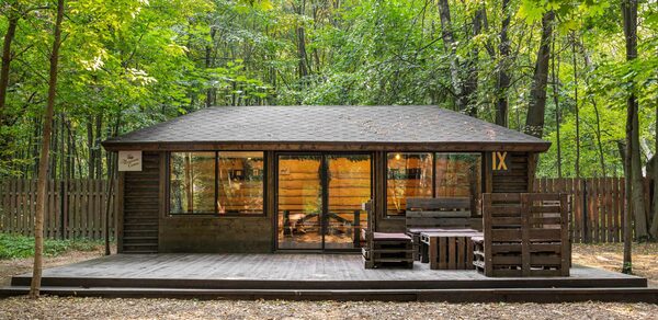 Беседка на 25 гостей в парке Лосиный остров