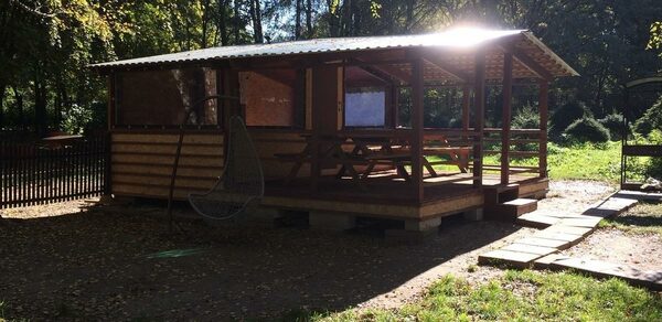 Беседка для шашлыка в Бирюлёвском лесопарке