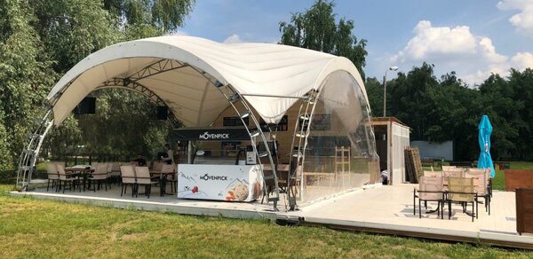 Шатер 100 кв.м близ воды
