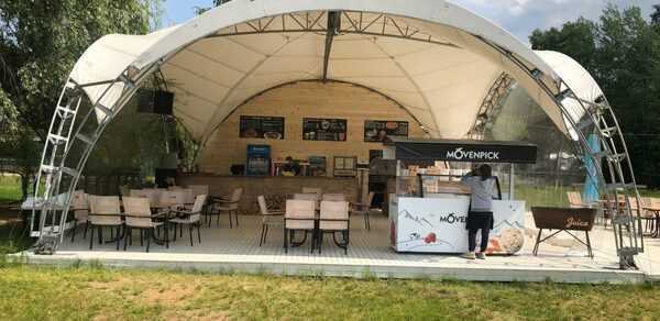 Шатер 100 кв.м близ воды