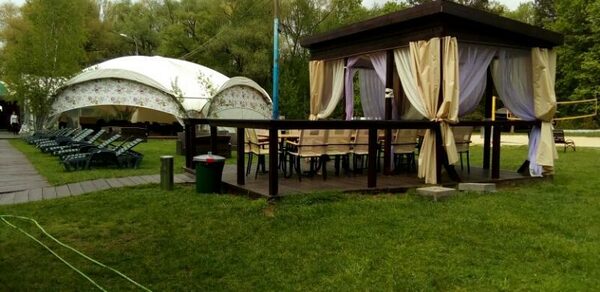Cеребряный Бор беседки в аренду для шашлыка на пляже в Москв