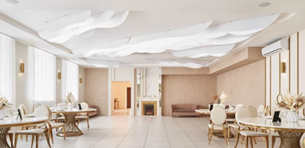 Нева-Холл. Банкет - холл со светлым интерьером 