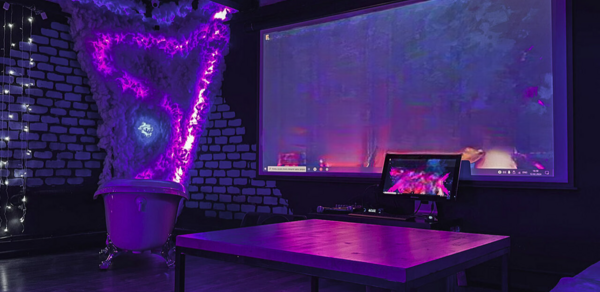 LoftForParty (Лофт фор пати). Тёмный неоновый лофт