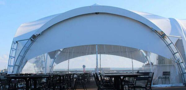 Шатер в Кронштадте с видом на Финский залив