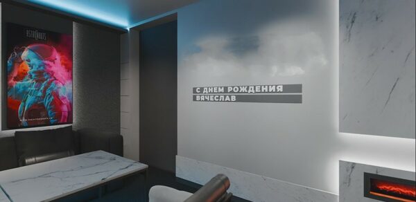 Фантастик. Стильный лофт с камином с верандой на крыше