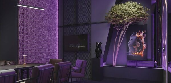 Лофт с атмосферой таинственности и стиля с верандой на крыше