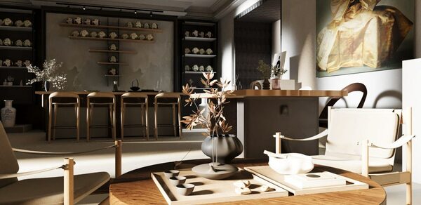 Премиальный минималистичный лофт-зал