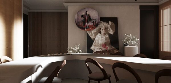 Премиальный минималистичный лофт-зал