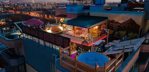 Пространство с сауной на крыше "На высоте" 