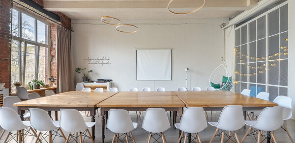 Светлое лофт-пространство с тремя залами