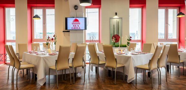 Sea Grill. Банкетный зал с видом на Неву