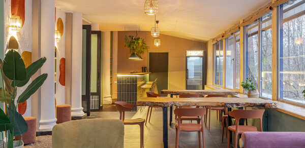 Лофт с панорамными окнами в парке Сокольники