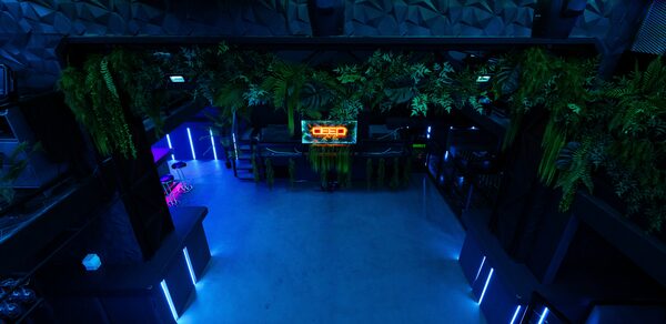 Deep. Двухуровневый неоновый клуб