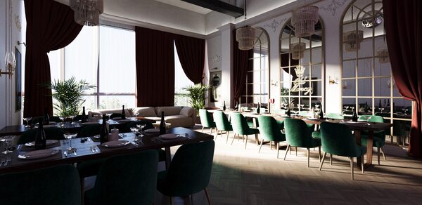 Зал Олд Мани. Лофт в индустриальном стиле