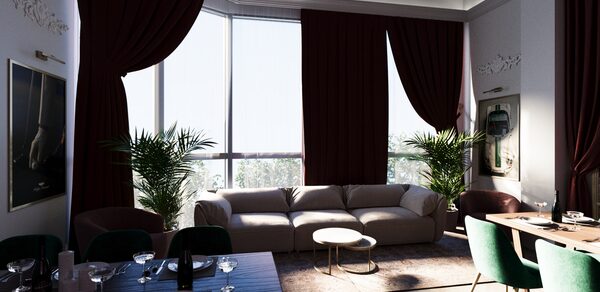 Зал Олд Мани. Лофт в индустриальном стиле