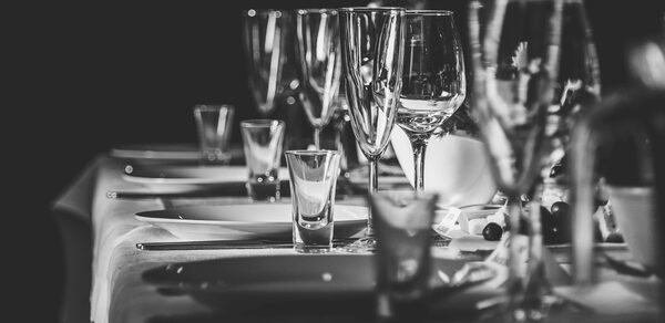 Банкетный зал в гостинице Октябрьская