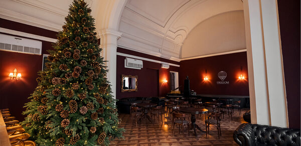 Концертный зал со сценой, звуком и светом