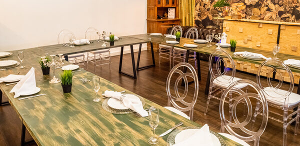 Лофт для вечеринок с коктейльным баром 