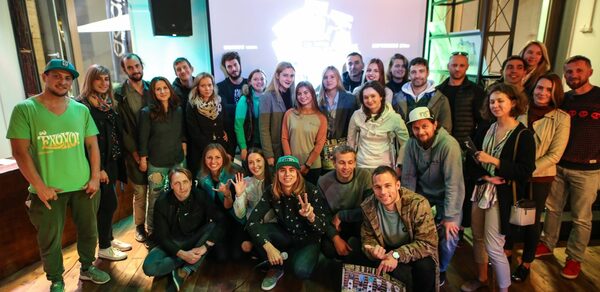 Loft with a small veranda on the Yauza