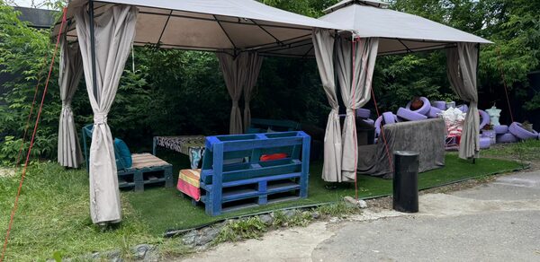 Лофт с верандой и мангалом