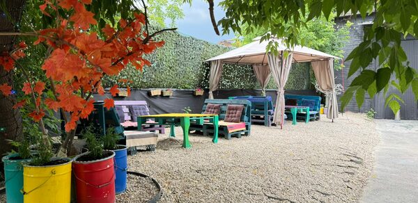 Лофт с верандой и мангалом