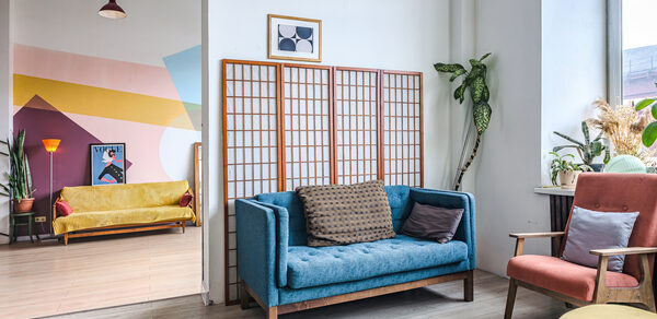 Светлый и тёплый лофт