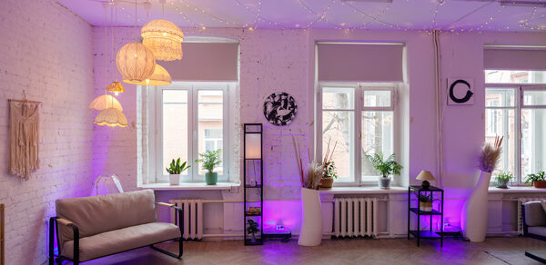 White loft in an old mansion 