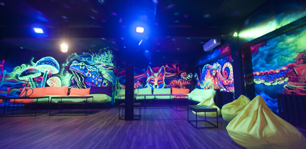 Лофт Фарфор. Неоновый лисенок. Дизайнерский лофт-зал 70кв.м