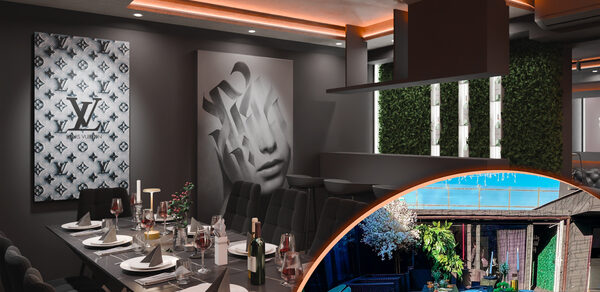 ИглуЛофт. Панорама. Чёрный лофт-зал