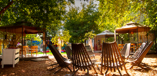 Лофт с территорией под открытым небом