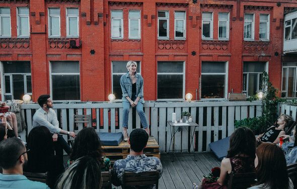 Art space on the attic floor 