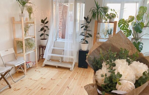 Art space on the attic floor 