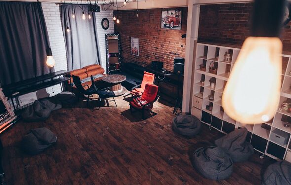 Уютный лофт с внутренним двориком