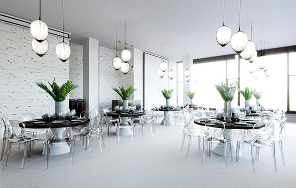 Apriori Photo Белый лофт с панорамными окнами