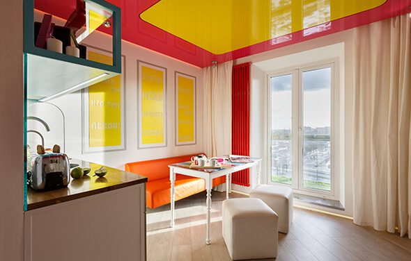 Пространство в индустриальном стиле для вечеринок