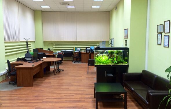 Офисное пространство со свободной расстановкой мебели